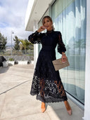 Luna’s Celestial Harmony Lace Midi Dress 5