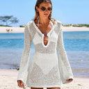 Hollow Knit V-Neck Mini Dress 9