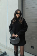 Women’s Knitted Sweater & Skirt Set – Long Sleeve, Mini, Co-Ord 1