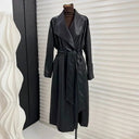 Shiela Maxi Trench Coat in imitation leather 7