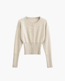 Shelly Snap Button Knitted Cardigan 2