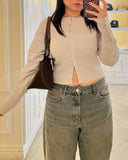 Shelly Snap Button Knitted Cardigan 7