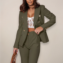Women’s Two-Piece Blazer Suit – Elegant Tailored Set for Work and Formal Occasions 5