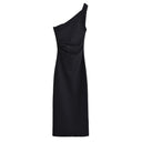 One-Shoulder Asymmetric Midi Dress 7