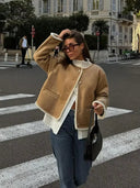 Aralyn faux fur suede jacket 0