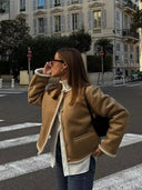 Aralyn faux fur suede jacket 2