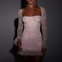 Celeste Long-Sleeve Mini Dress 4