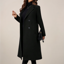 Women’s Double-Breasted Long Overcoat – Tailored Fit for Autumn & Winter 0