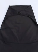 Colleen Satin Halter Draped Mini Dress 7