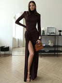 Luna’s Classy Ruched Maxi Dress 2