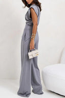 Luna’s Poised Allure Draped Two-Piece Set 1