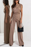 Luna’s Poised Allure Draped Two-Piece Set 3