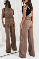 Luna’s Poised Allure Draped Two-Piece Set 4