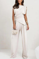 Luna’s Poised Allure Draped Two-Piece Set 5