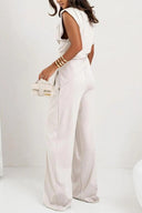 Luna’s Poised Allure Draped Two-Piece Set 6