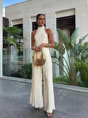 Luna’s Golden Serenity Pleated Set 0