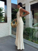 Luna’s Golden Serenity Pleated Set 1