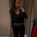 Ada top with panels and lace trim 7