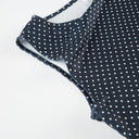 Women's Sleeveless Polka Dot Mini Dress with Fitted Waist 3