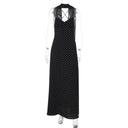 Vintage Polka Dot V-Neck Maxi Dress 5