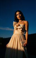 Elara Ruffled Off-Shoulder Maxi Dress