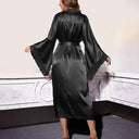 Women's Long Lace Dressing Gown Robe 5