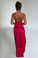 Women’s Asymmetric Evening Maxi Dress – Elegant Gown with High Split 2