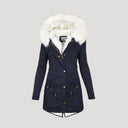 Women’s Winter Parka – Faux Fur Hood and Belted Design 0