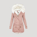 Women’s Winter Parka – Faux Fur Hood and Belted Design 5