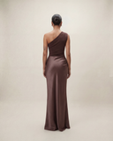 Juliette One-Shoulder Satin Maxi Dress
