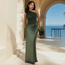 Sophia | One-Shoulder Satin Maxi Dress 6