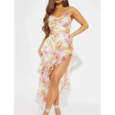 Floral Halter Neck Midi Dress 1