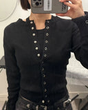 Shelly Snap Button Knitted Cardigan 9