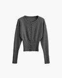 Shelly Snap Button Knitted Cardigan 13
