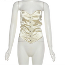 Sleeveless Backless body-shaping Crop Top Set 3