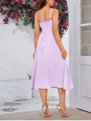 Marianne Cut-Out Chiffon Midi Corset Dress