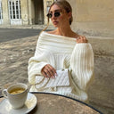 Maya Off-Shoulder Knitted Sweater 8