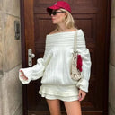 Maya Off-Shoulder Knitted Sweater 9