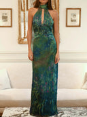 Monet Inspired Party Maxi Dress 1