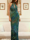 Monet Inspired Party Maxi Dress 3