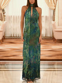 Monet Inspired Party Maxi Dress 4