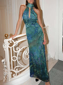 Monet Inspired Party Maxi Dress 5