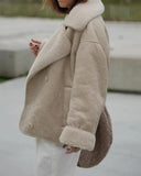 Luna’s Urban Allure Oversized Shearling Coat 7