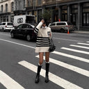 Flora Oversized Turtleneck Striped Sweater 4