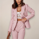 Women’s Two-Piece Blazer Suit – Elegant Tailored Set for Work and Formal Occasions 7