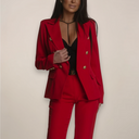 Women’s Two-Piece Blazer Suit – Elegant Tailored Set for Work and Formal Occasions 8
