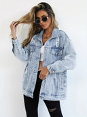 Luna’s Urban Edge Distressed Denim Jacket 0