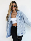 Luna’s Urban Edge Distressed Denim Jacket 2