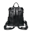 Modern PU Black Leather Backpack 4