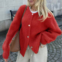 Freya Knitted Cardigan with Fuzzy Texture 7